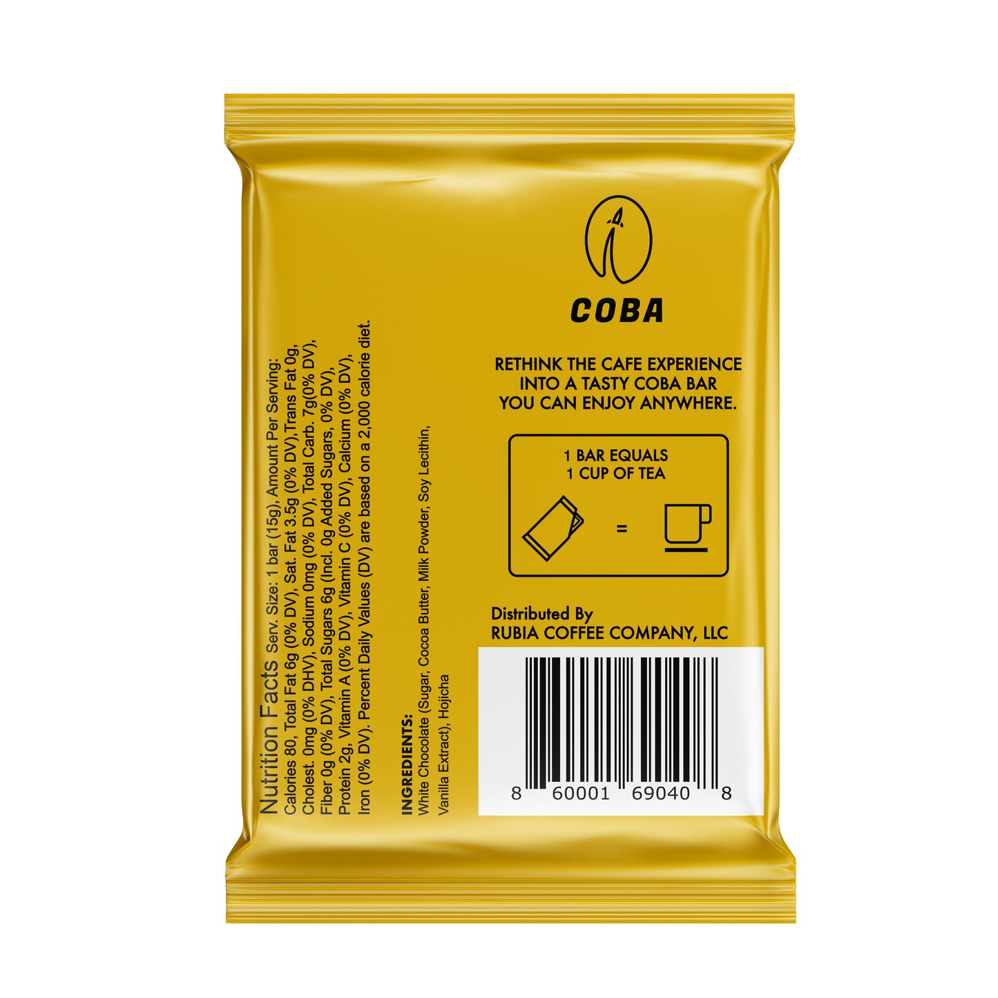 Indulge in a Taste of Excellence with a Single COBA Bar for Just $5!