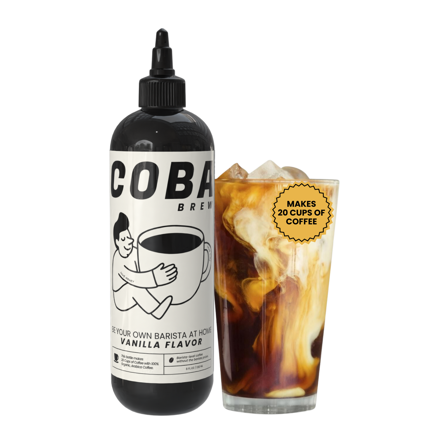 COBA Coffee Concentrate. Brew 20 Cups of Coffee in Seconds