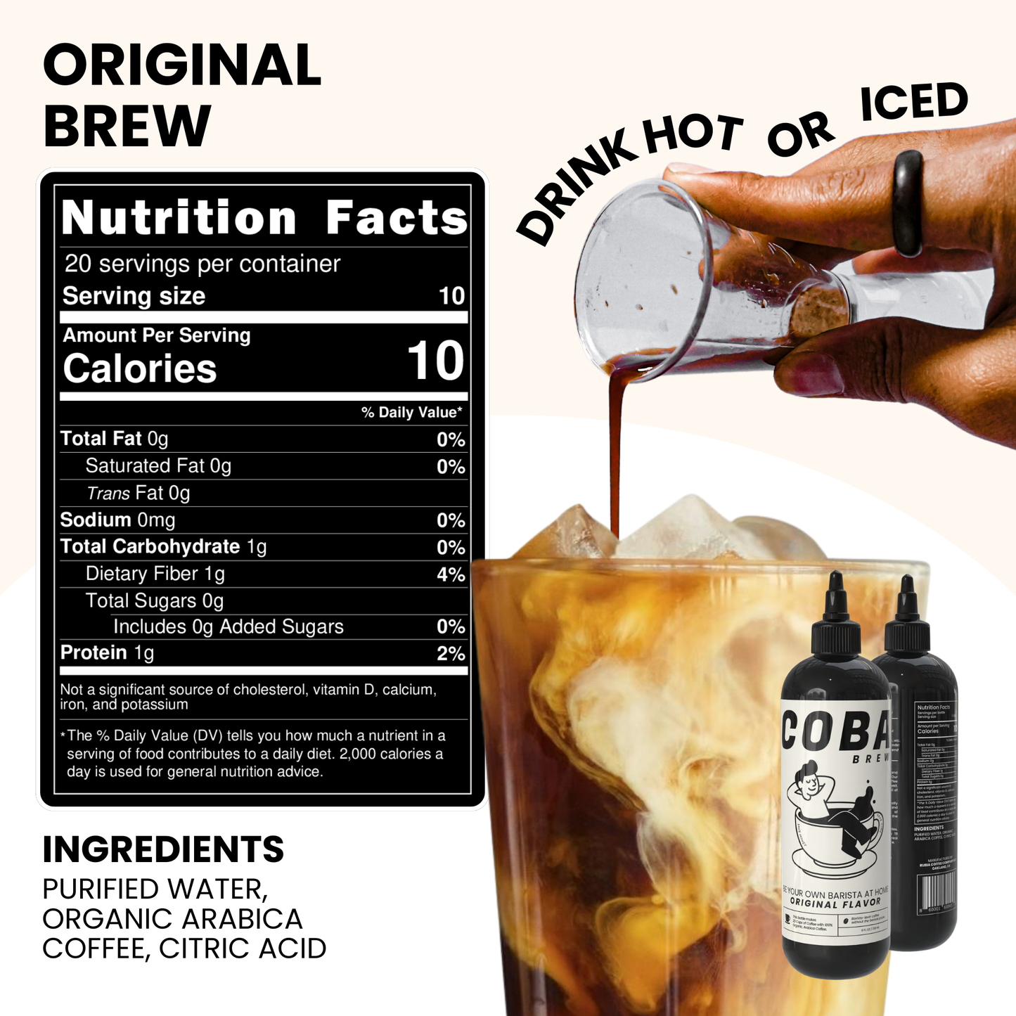 COBA Coffee Concentrate. Brew 20 Cups of Coffee in Seconds