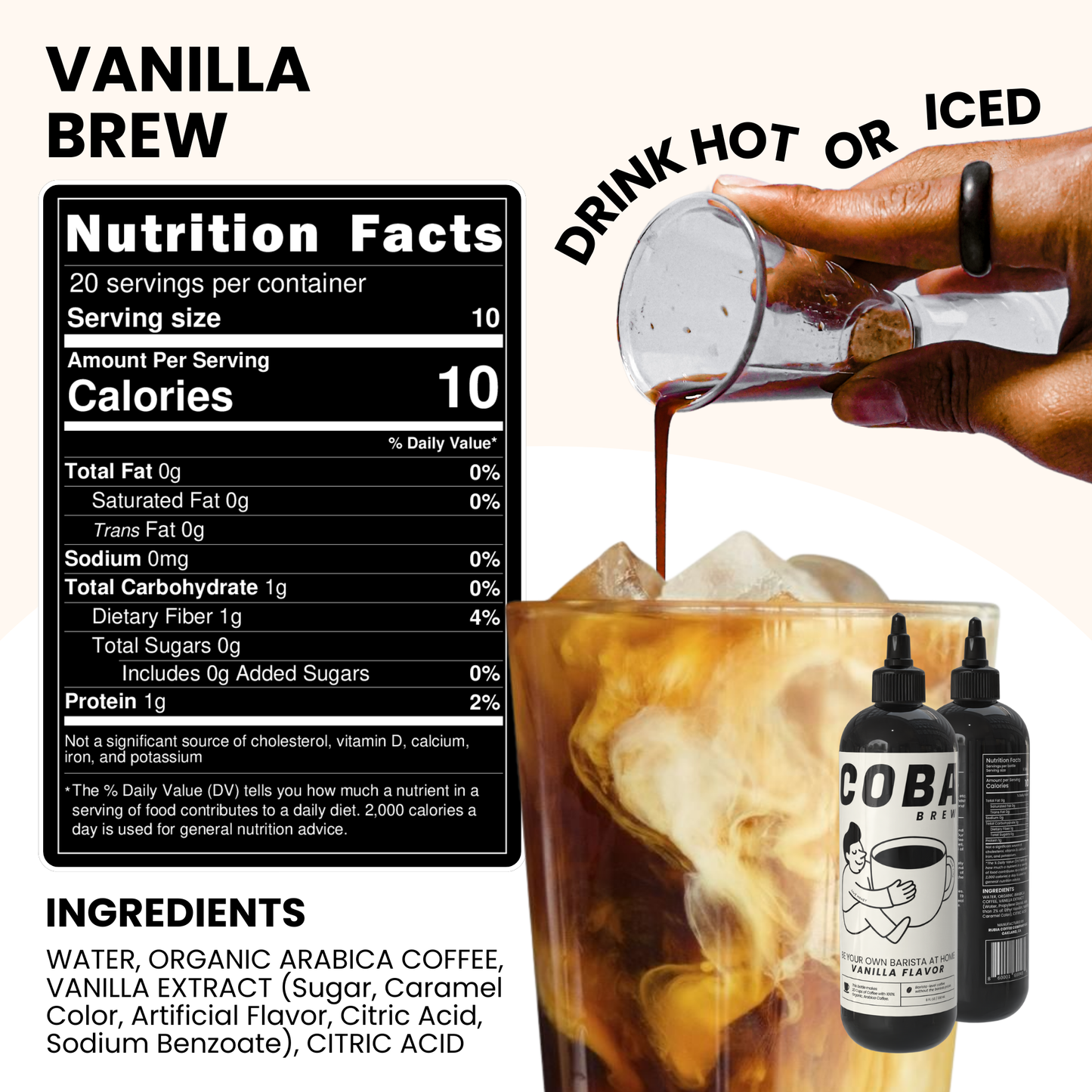 COBA Coffee Concentrate. Brew 20 Cups of Coffee in Seconds