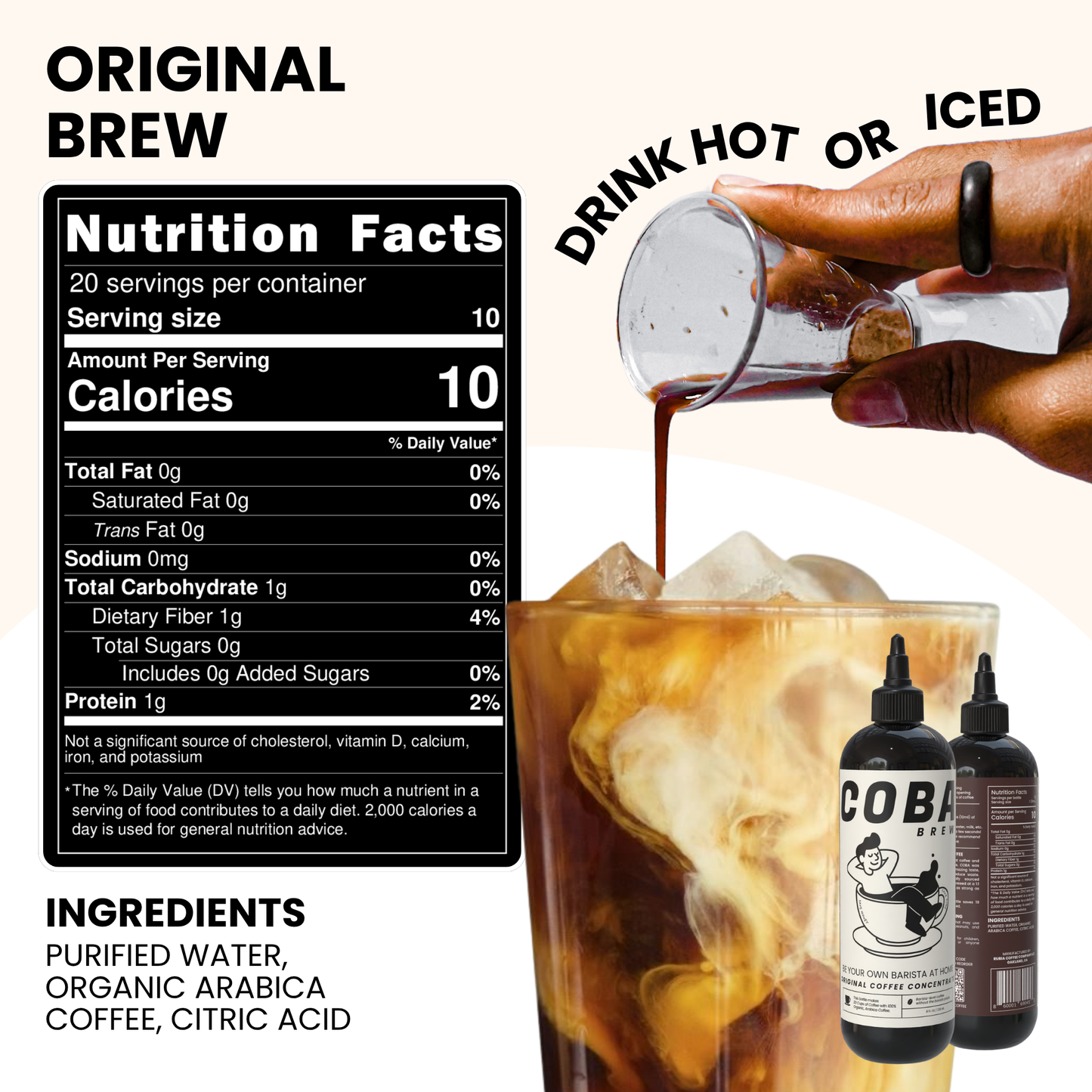 COBA Coffee Concentrate. Brew 20 Cups of Coffee in Seconds