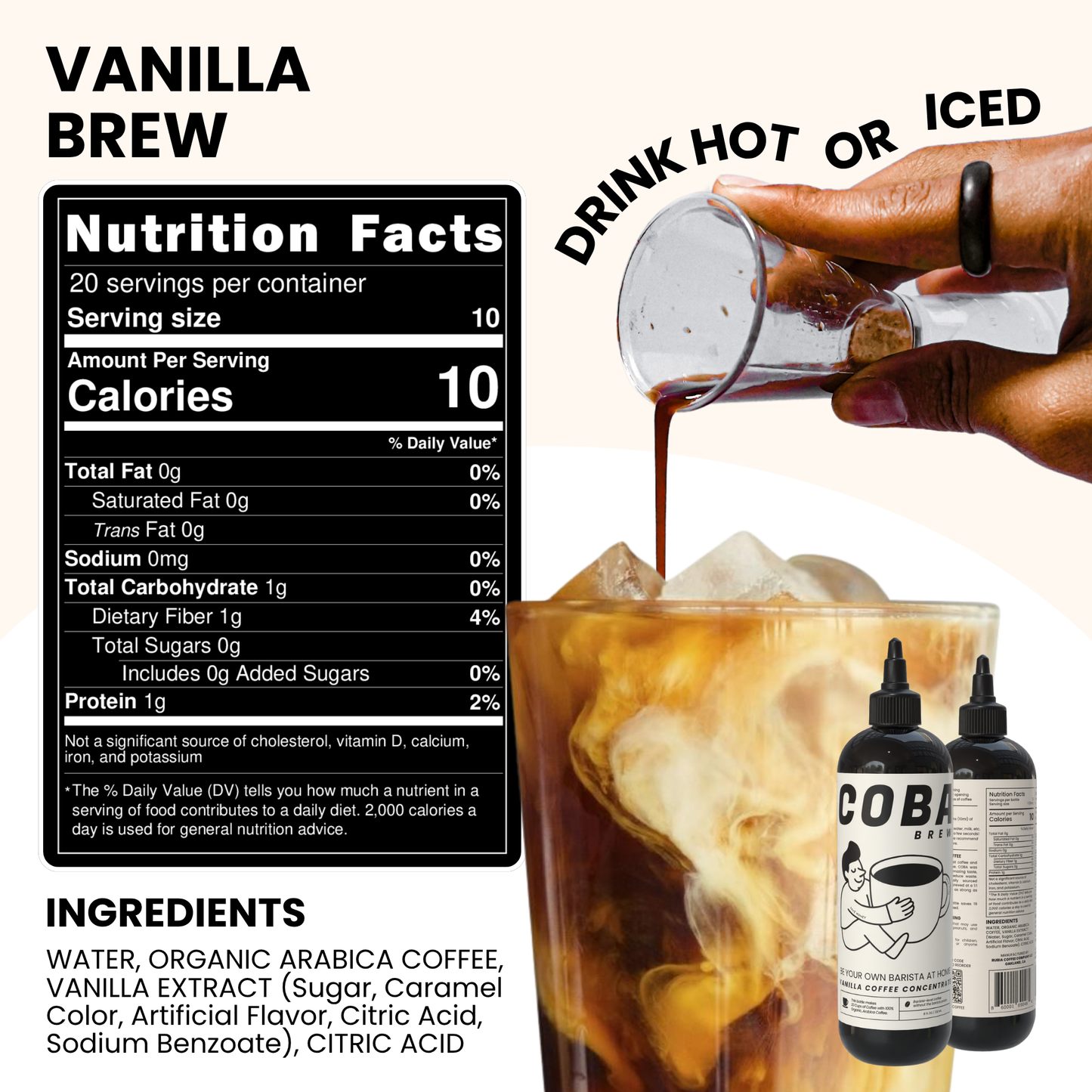 COBA Coffee Concentrate. Brew 20 Cups of Coffee in Seconds